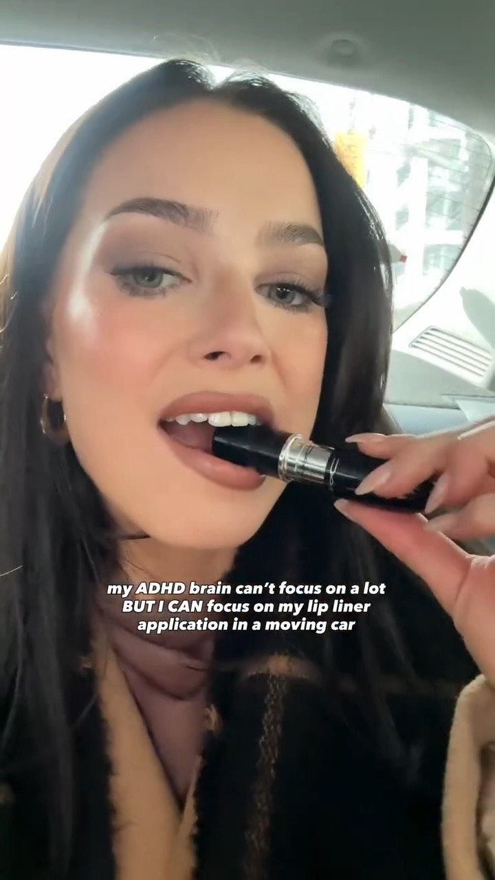 Makeup girls are built different. I swear we all started practicing after that scene in The Breakfast Club 💅🏻
Full lip combo in a moving car and somehow still crisp? Toronto traffic is just background noise 🤭

@maccosmeticscanada Cool Spice lip liner + Thanks It’s MAC! Lipstick

#lipcombo #adhd #lipliner #maclipcombo