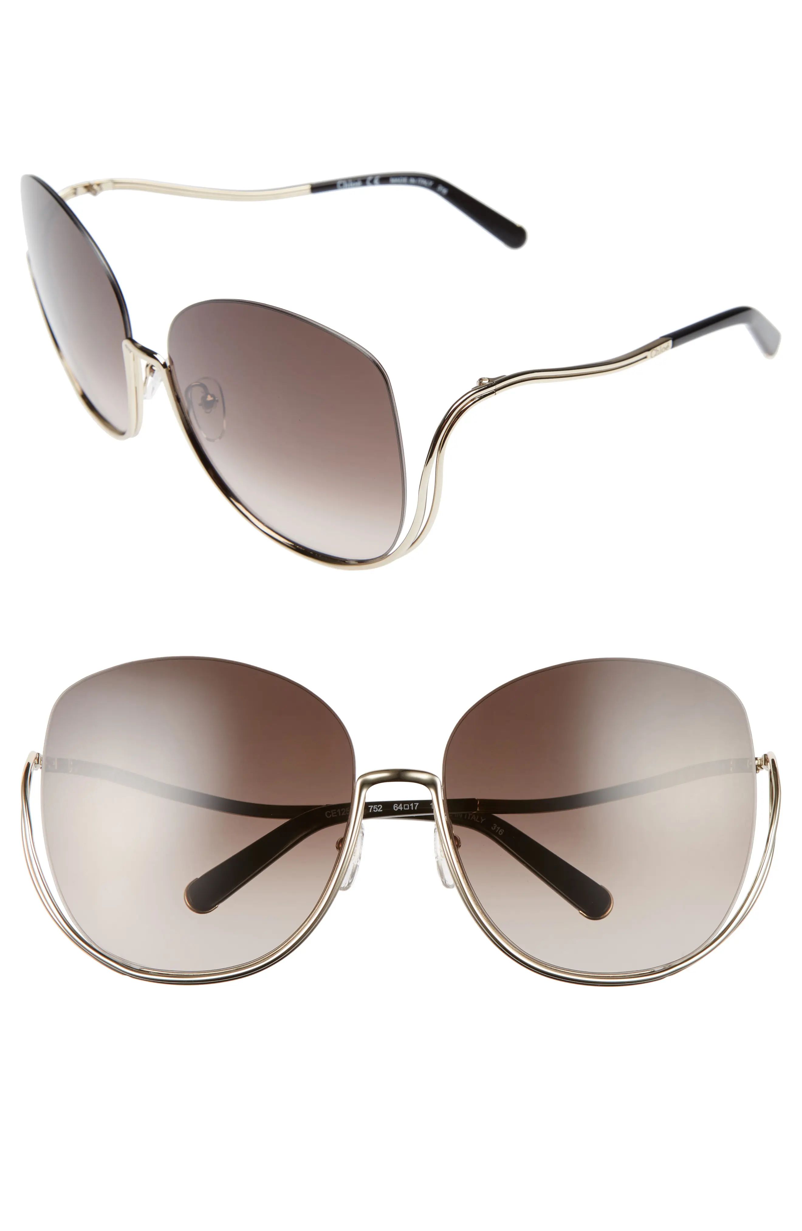 Milla 64mm Oversize Sunglasses | Nordstrom