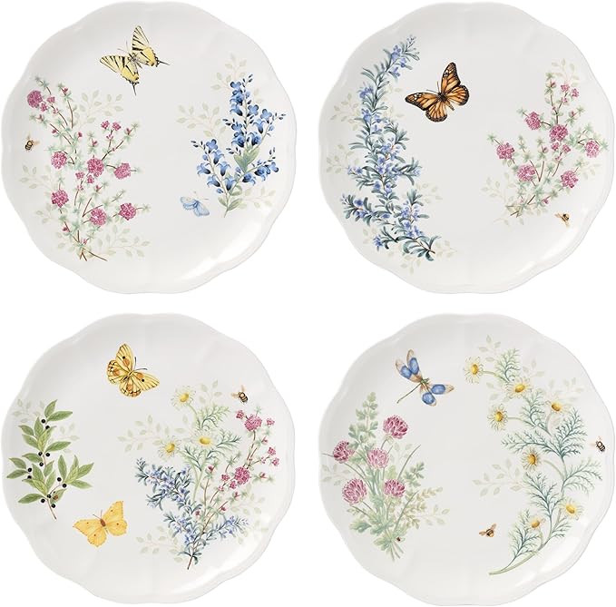 Lenox 897794 Butterfly Meadow Herbs Dinner Plates, Set Of 4 | Amazon (US)