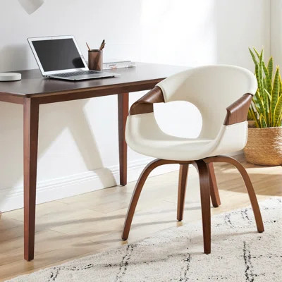 Afra 21.26'' W Swivel Polyester Upholstered Home Office Task Desk Chair | Wayfair North America