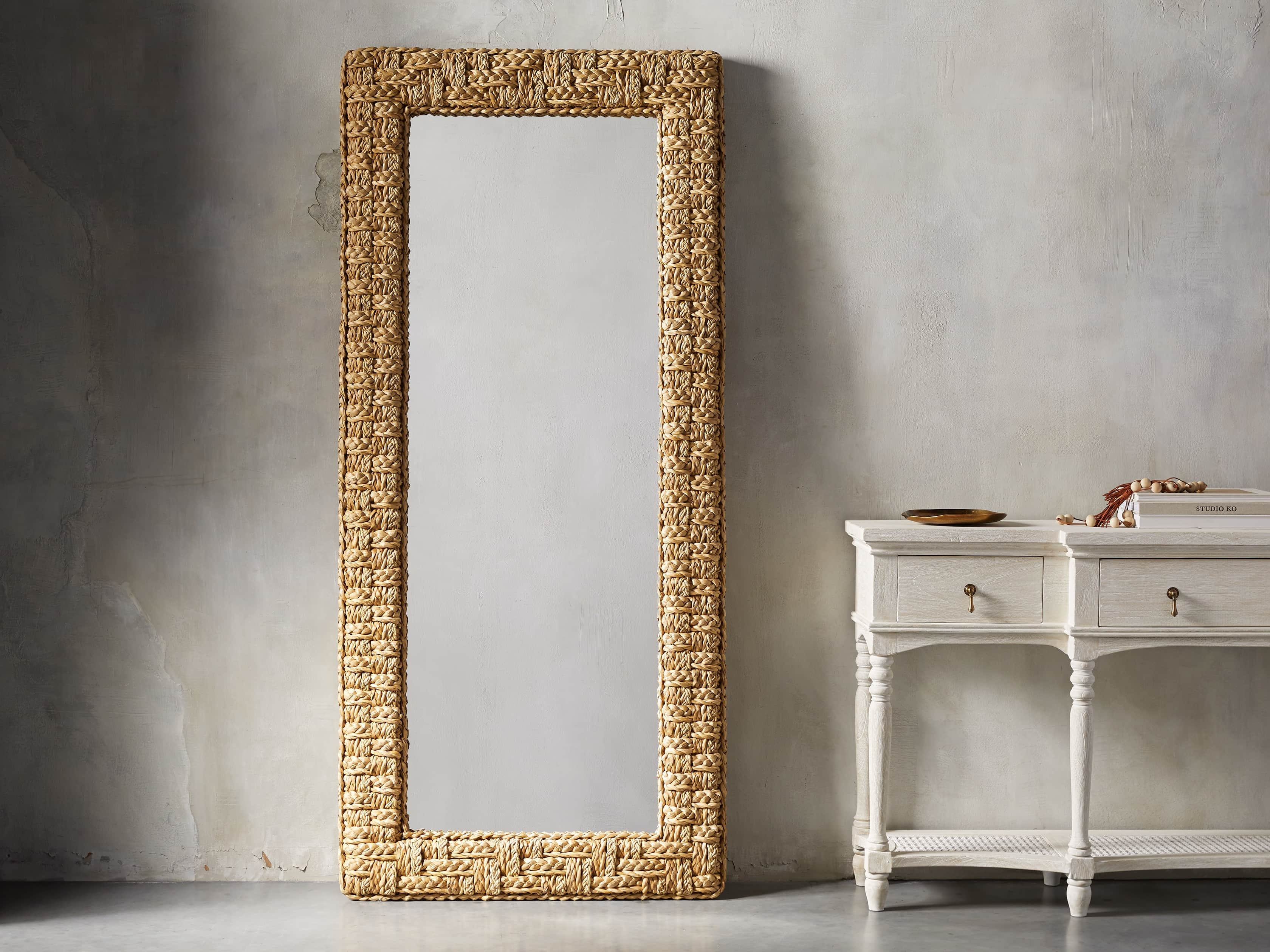Seagrass Floor Mirror | Arhaus