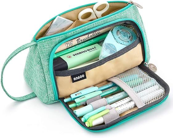 EASTHILL Large Capacity Pencil Pen Case Bag Pouch Holder Multi-slot School Supplies For Middle Hi... | Amazon (US)