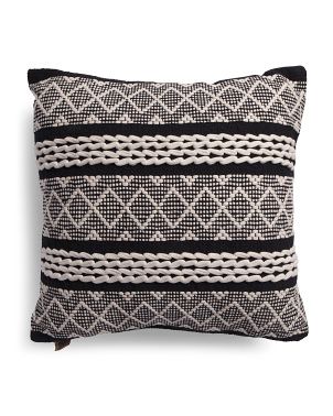 24x24 Oversized Textured Pillow | TJ Maxx