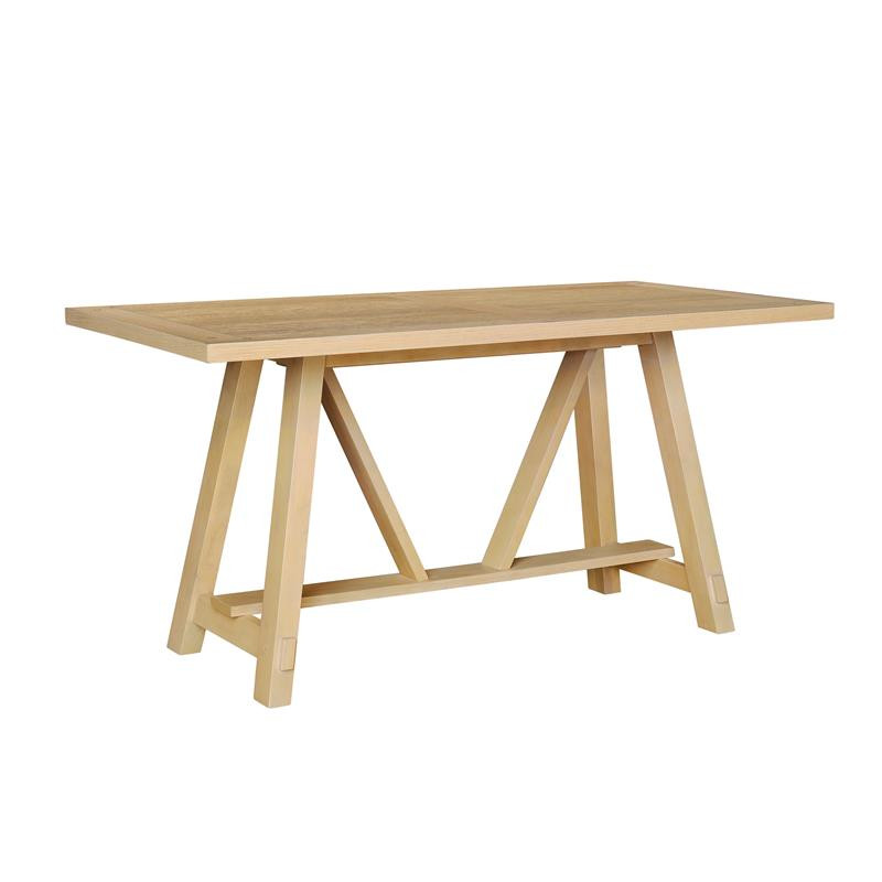Farmhouse Trestle Style Dining Table - White Oak | Walmart (US)