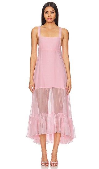 Bellevue Midi Dress in Tea Pink | Revolve Clothing (Global)