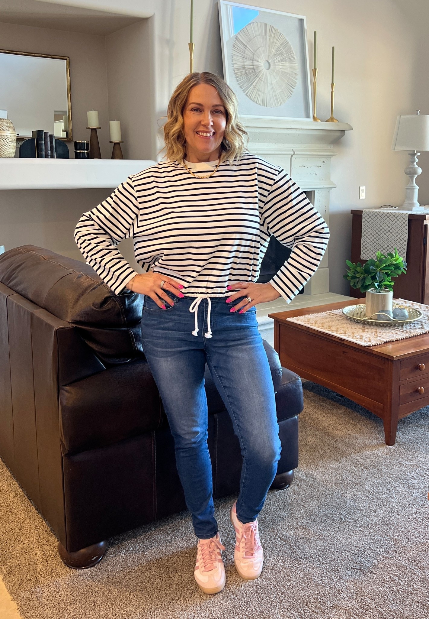 yes, sometimes I still wear skinny jeans ￼

#LTKOver40 #LTKdayinmylife #LTKMidsize