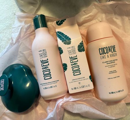 Coco & Eve Hair. Coco and Eve use code SLOANE15 for 15% off. Detoxify shampoo for hair. Hair elixir. Scalp massager. 
#hair #hairtok #hairhealth #hairstyle #haircut #blonde #hairwash #hairwashday #hwd #fyp #routine #hairtutorial #hairproducts #cleanbeauty #hairwashingroutine #hairwashroutine 

#LTKSeasonal #LTKbeauty #LTKfindsunder50