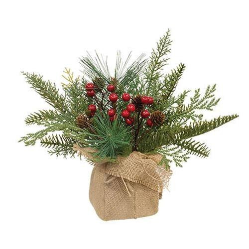 BreeBe - Mixed Greenery Christmas Arrangement - Multi | Best Buy U.S.