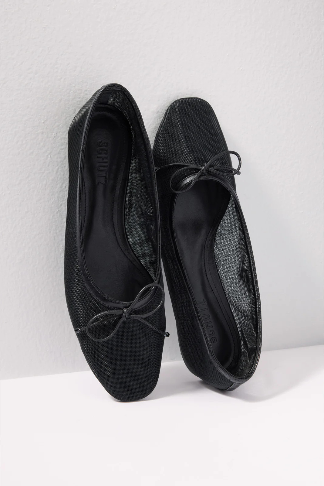 SCHUTZ Women's Arissa Mesh Ballet Flat, Size 8.5, Black | Evereve