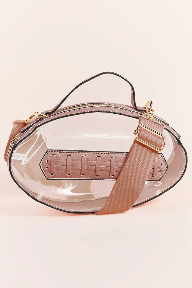 Kelce Pink Football Clear Bag SALE | Pink Lily