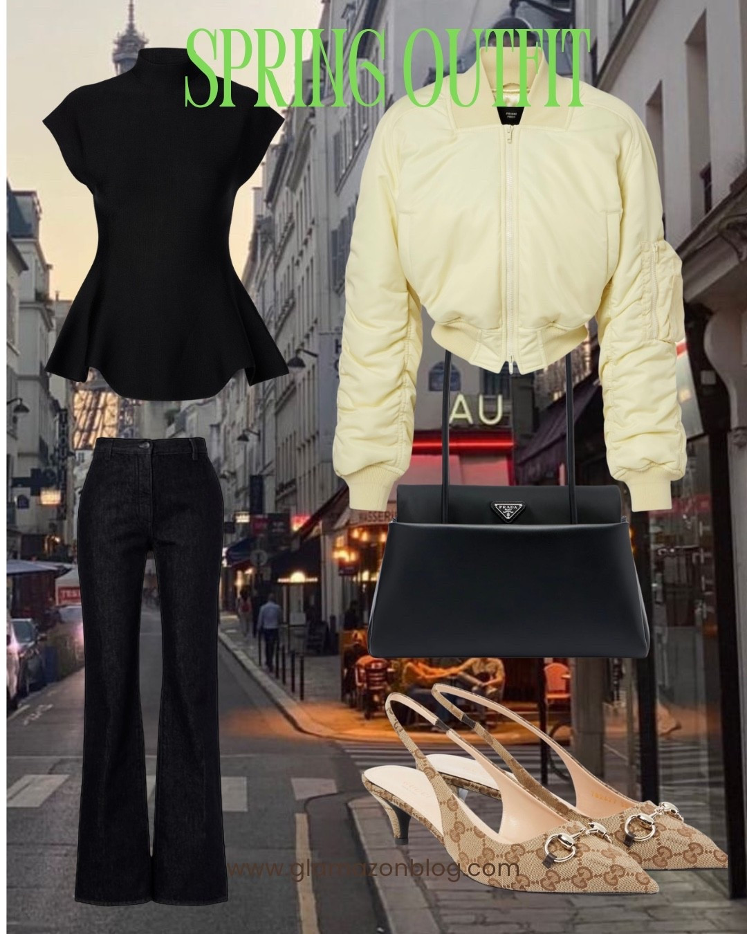 Bomber, butter yellow, Phoebe philo, Mytheresa, Gucci slingbacks, prada bag 

#LTKspring #LTKdatenight #LTKeurope