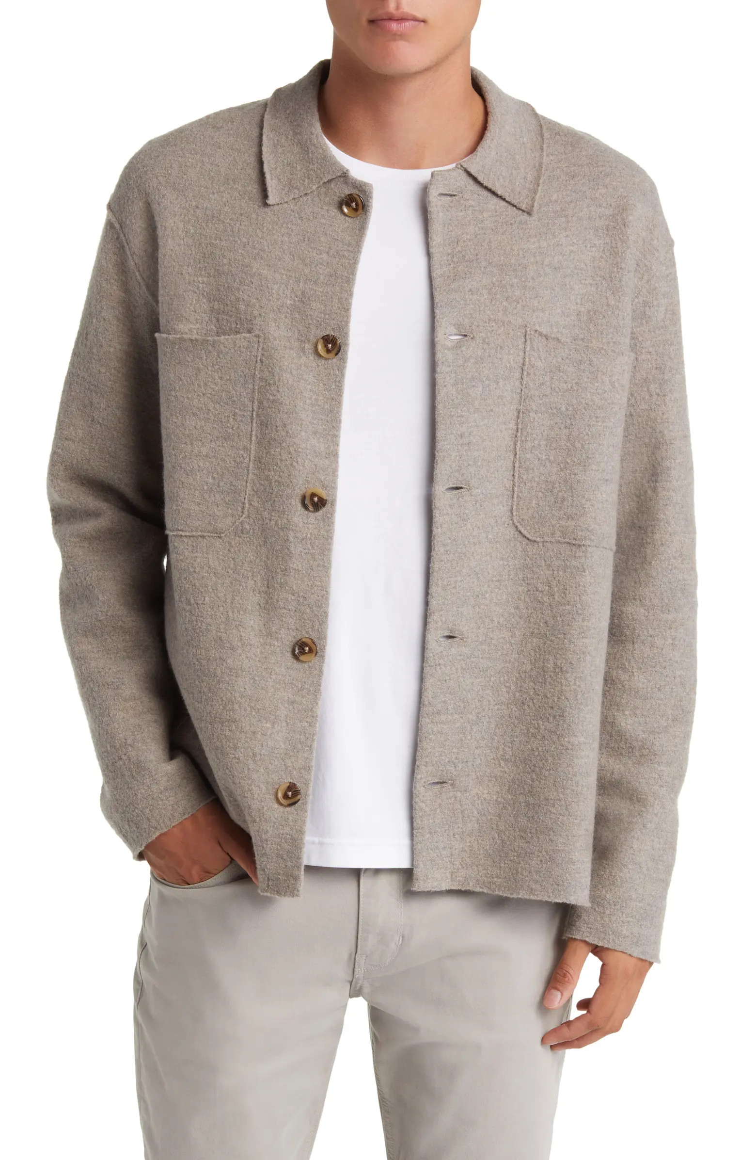 Jonas Boiled Wool Shirt Jacket | Nordstrom