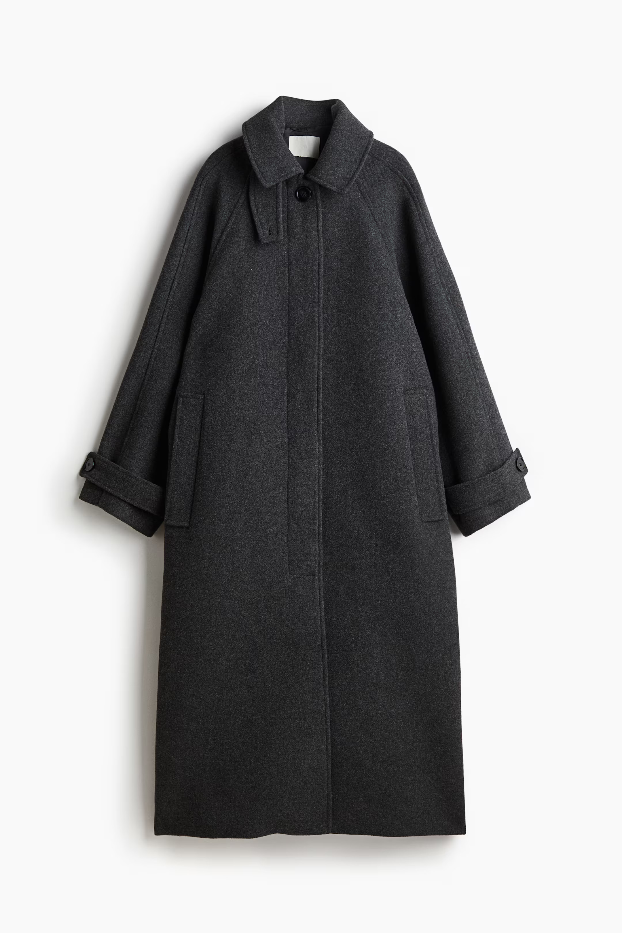 Oversized Maxi Coat - Dark gray - Ladies | H&M US | H&M (US + CA)