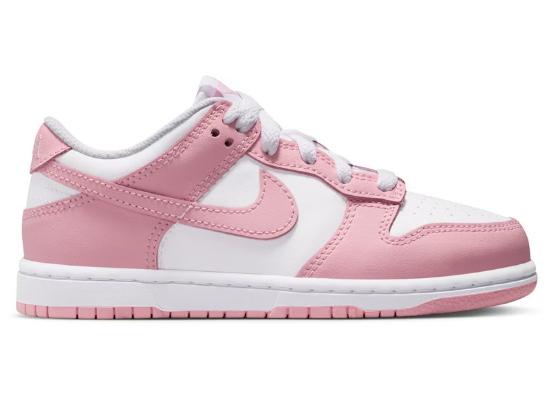 Nike Dunk Low Medium Soft Pink Sneakers in White | StockX
