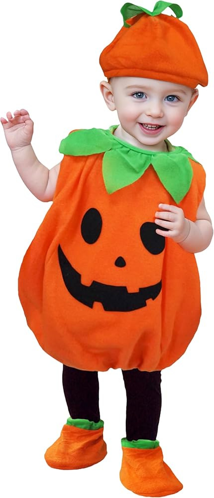 EOZY Halloween Pumpkin Costume for Baby Toddler Boys Party Cosplay Clothes | Amazon (US)