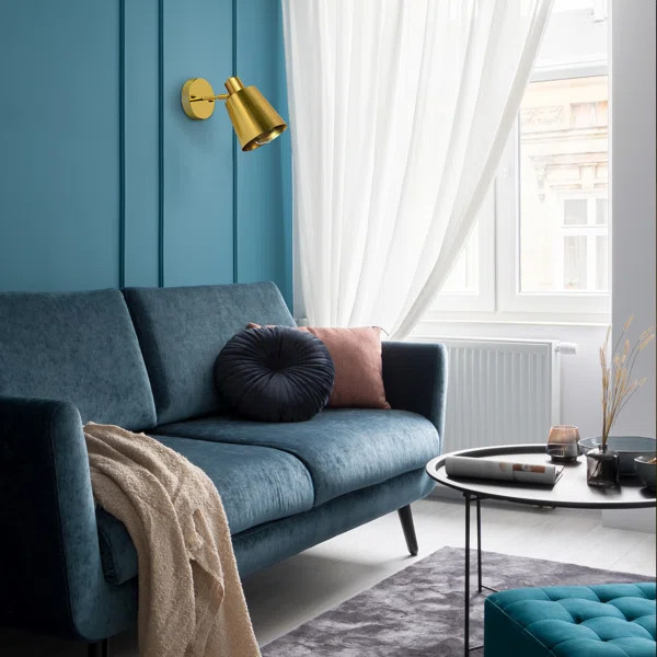 Charlesa 1 - Light Plug-In Gold Swing Arm | Wayfair North America