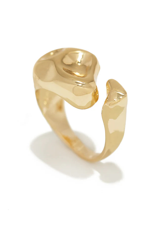 Miss Lola | Nalia Gold Abstract Ring | MISS LOLA