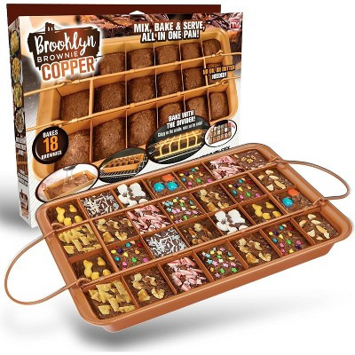 Brownie Pan Nonstick Cake Pan Brownie Baking Tray with 24 Precut Divider, Dishwasher Safe | Target