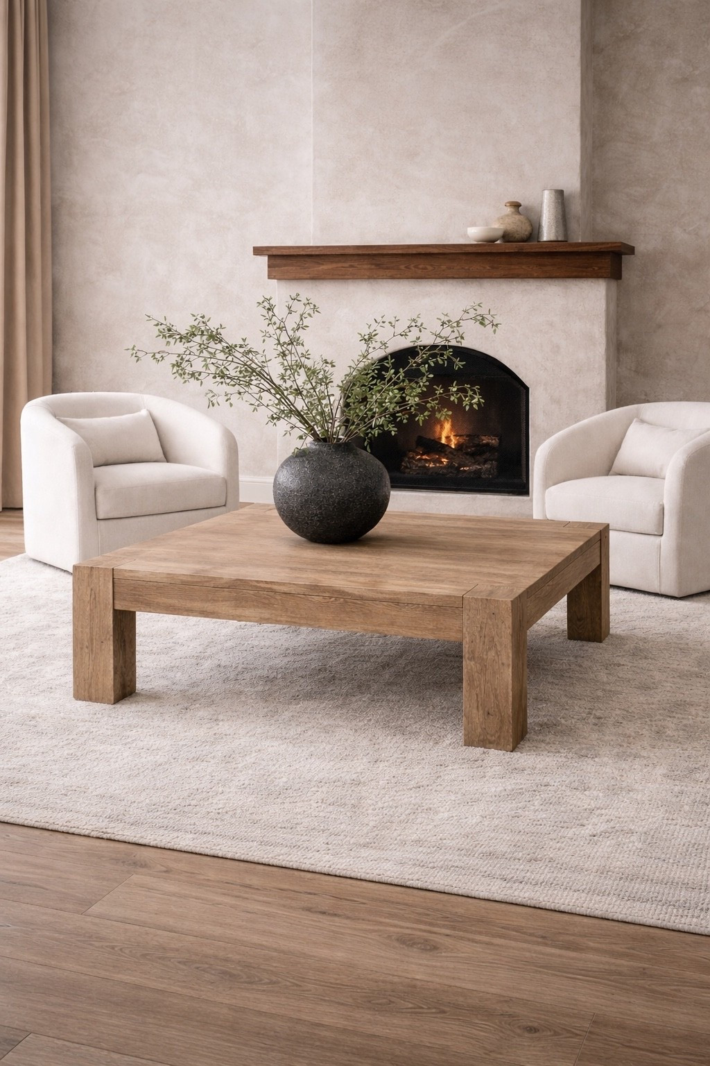 What!!! Brand new solid wood oversized (42”) coffee table!! Identical to a $2500 style but over $2000 less. This will sellout 😍🤯🚨

#LTKSaleAlert #LTKHome