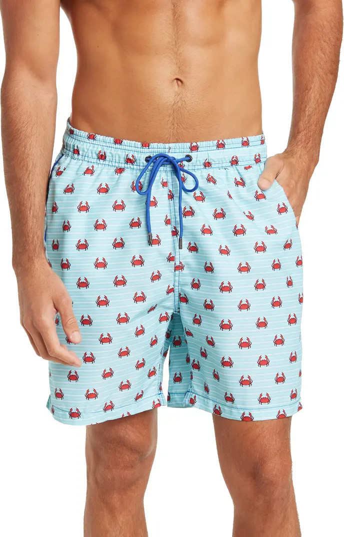 Mr.Swim Crab Stripe Swim Trunks | Nordstromrack | Nordstrom Rack