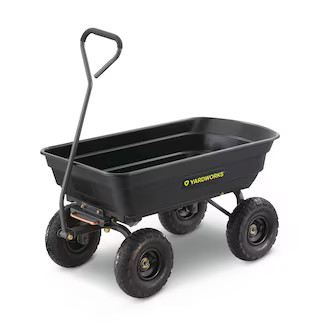 Yardworks Poly Tray 4-Wheel Garden/Yard Cart, 600-lb | Canadian Tire