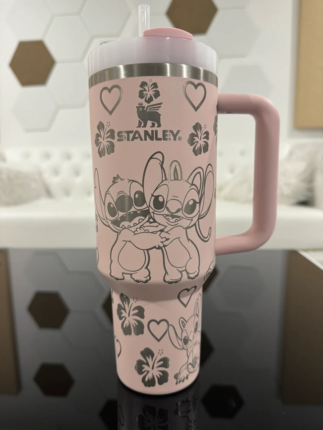 Stitch & Angel Inspired Stanley 360 Wrap Tumbler - Etsy | Etsy (US)