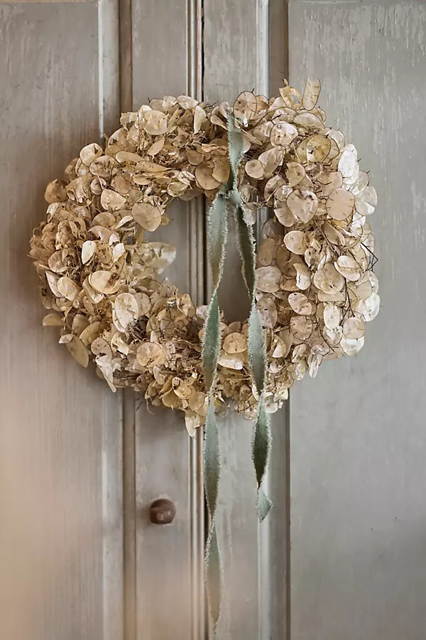 Dried Lunaria Wreath | Anthropologie (US)