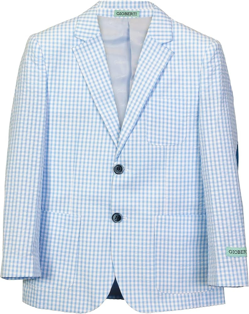 Gioberti Boys and Kids Seersucker Blazer Jacket | Amazon (US)