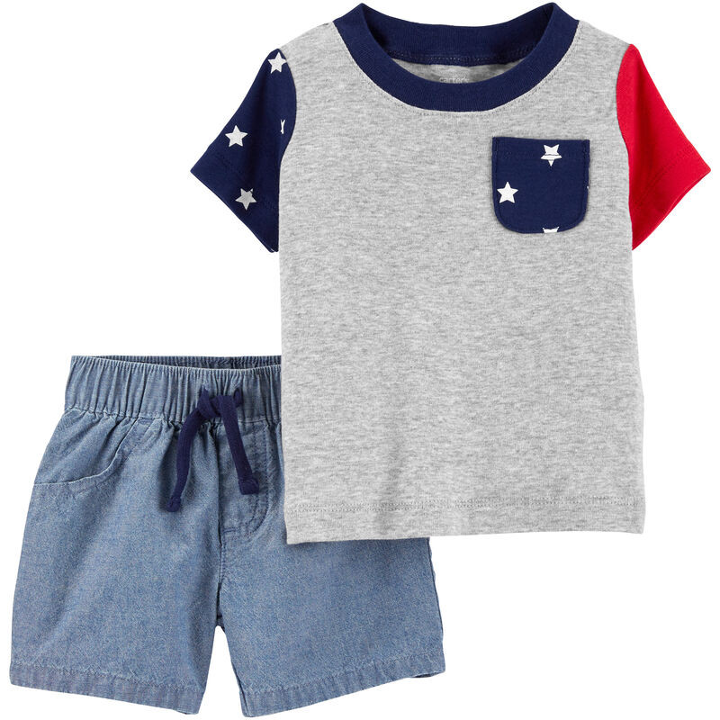 2-Piece Pocket Tee & Short Set | Carter's