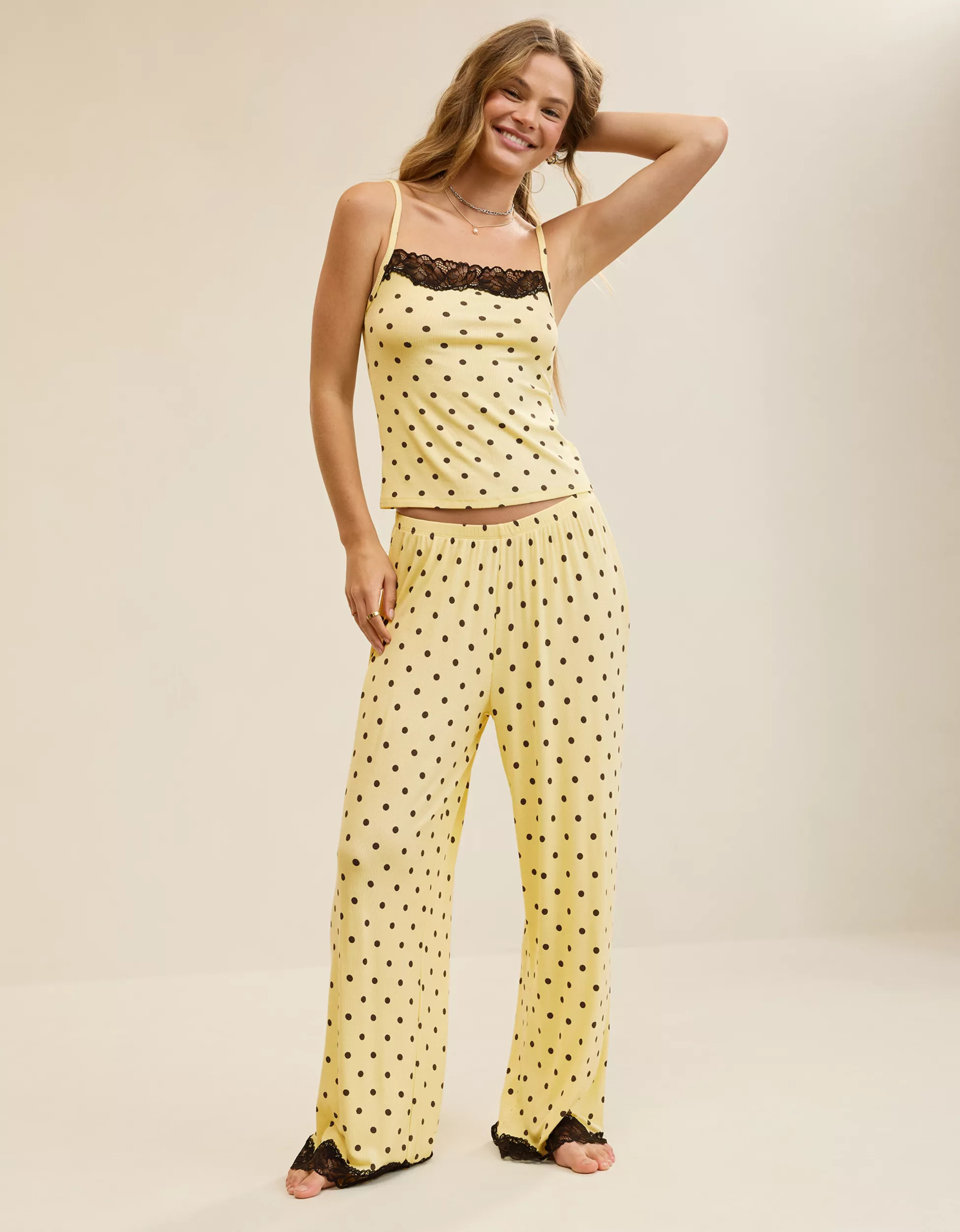 Aerie Real Soft® Rib Trouser PJ | Aerie