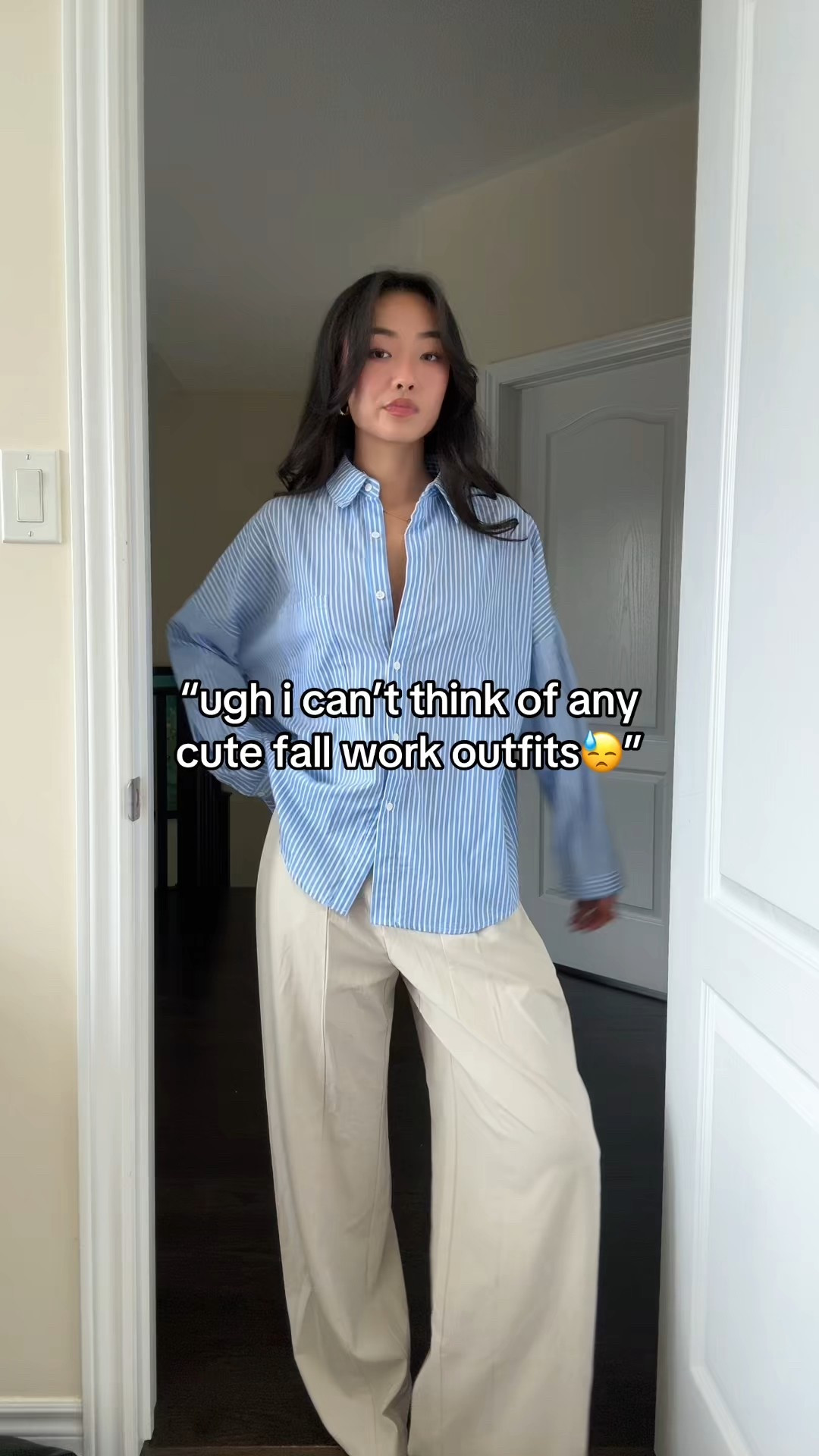 Work outfits
(the maroon sweater is H&M, but I’ve linked similar, the gray turtleneck sweater is from dynamite, but I don’t think they sell it anymore, theblue striped shirt is princess Polly, the layered V-neck sweater over the dress shirt is from le Château, but it’s very old. and the taupe cardigan is from house of CB.) I’ve linked similar things for all the things that aren’t on LTK.🤍🤍🤍