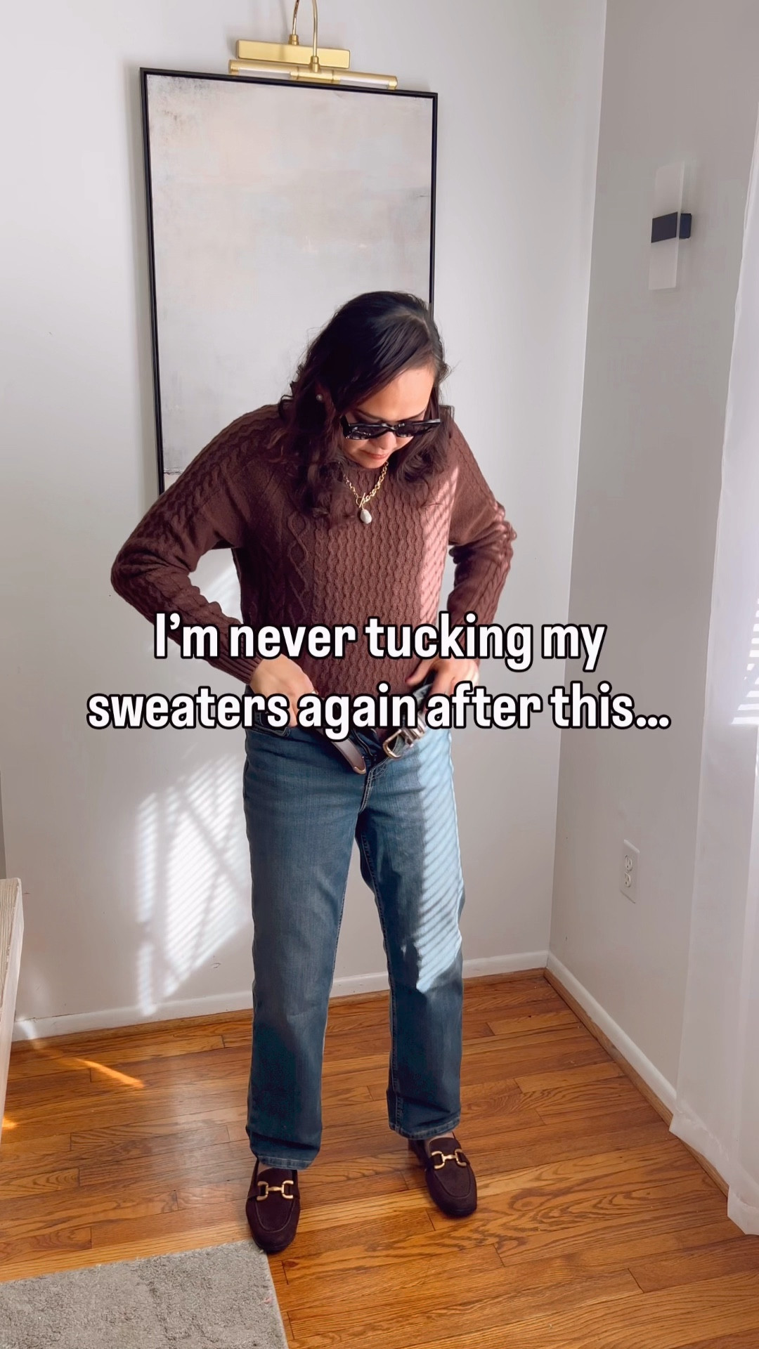 Bulky tuck? Not today 😅
I’ve been loving this invisible strap belt for creating that clean crop-tuck without stuffing my whole sweater into my jeans. Such a simple hack that makes outfits look so much more polished — especially for chunky knits this time of year.
Linked on my Amazon storefront and my TikTok shop for anyone who needs this in their mom-life toolkit! ✨
#simplychristianne



invisible strap belt, flat buckle belt amazon, crop tuck hack, sweater tuck trick, winter outfit tips, mom style hacks, amazon fashion finds, affordable fashion for moms, chunky sweater outfit ideas, clean front tuck belt, fashion hacks for women over 40, amazon belt review, simplychristianne style