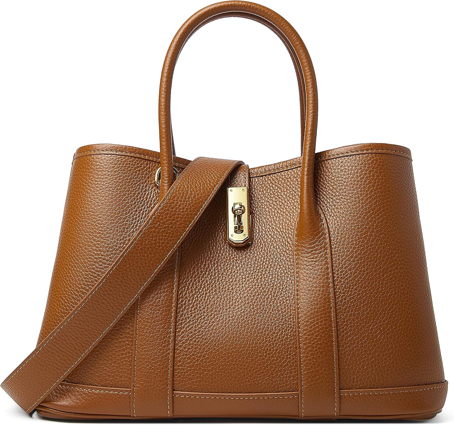 DORIS&JACKY Leather Top Handle Satchel Bag And Designer Tote Bag for Women | Amazon (US)
