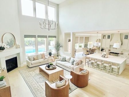 Now for a full look at this incredible #livingroom! 
#WoodlandsStyleHouse

#LTKFamily #LTKHome #LTKStyleTip