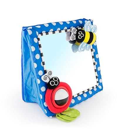 Sassy Tummy Time Floor Mirror | Developmental Baby Toy | Newborn Essential for Tummy Time | Great... | Amazon (US)