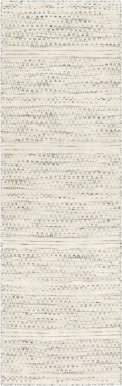Mark&Day Wool Rugs, 2x8 Marie Global Cream Runner Area Rug, White Black Carpet for Hallway, Kitch... | Amazon (US)
