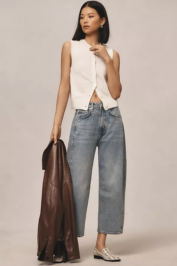 Charlie High-Rise Barrel Jeans | Anthropologie (US)