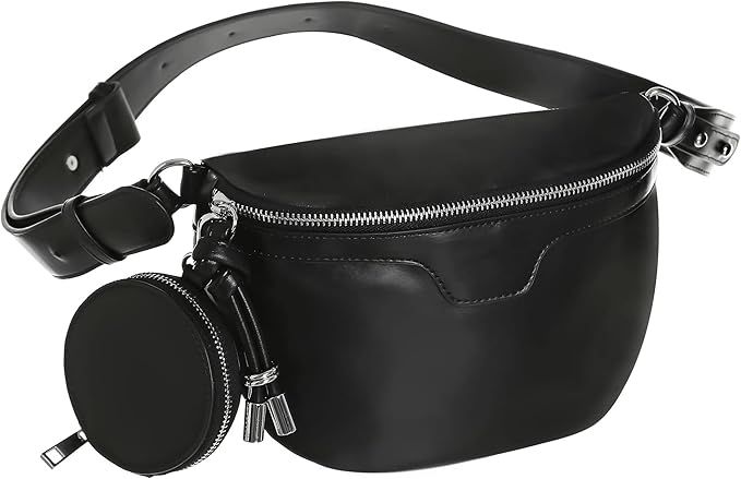 Small Crossbody Purse, Fanny Packs for Women Man Sling Bag Leather Crossbody Sling Purse for Gift... | Amazon (US)