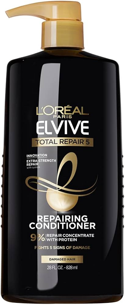 L'Oreal Paris Elvive Total Repair 5 Repairing Conditioner for Damaged Hair Conditioner with Prote... | Amazon (US)