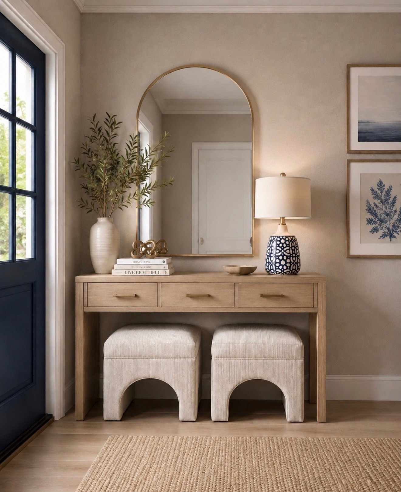 🎯This Target table lamp is giving coastal luxury in the BEST way ❤️✨ The blue + white ceramic pattern adds the perfect pop of color while still keeping the space calm, elevated, and timeless. I love how it instantly makes an entryway feel designer without trying too hard!

The soft warm glow at night is SO cozy and expensive-looking ✨ Paired with light oak woods, natural textures, linen fabrics, and brass accents = the dream organic coastal vibe.

If you’ve been wanting your home to feel brighter, calmer, and more high-end… this is one of those small decor pieces that makes a huge difference 😉

#targethome #targetstyle #ltkhome #coastalgrandmother #coastaldecor #organicmodern #entrywaydecor #homedecorfinds #studioMcGeeStyle #targetfinds #neutralhome #quietluxury #designerlookforless #tablelamp #targetdecor #warmminimalism #interiordesign #homestyle #moderncoastal #luxuryhome

#LTKSaleAlert #LTKHome #LTKselfcare

interiordesign targetstyle targethome homestyle entrywaydecor targetfinds neutralhome coastaldecor luxuryhome targetdecor moderncoastal tablelamp organicmodern homedecorfinds coastalgrandmother trgtdealday2022 quietluxury studiomcgeestyle designerlookforless ltkselfcare warmminimalism

#LTKMothersDay #LTKHome #LTKSaleAlert

interiordesign targetstyle targethome homestyle entrywaydecor targetfinds neutralhome ltkmothersday coastaldecor luxuryhome targetdecor moderncoastal tablelamp organicmodern homedecorfinds coastalgrandmother trgtdealday2022 quietluxury studiomcgeestyle designerlookforless ltkselfcare warmminimalism

#LTKHome #LTKSaleAlert #LTKselfcare
