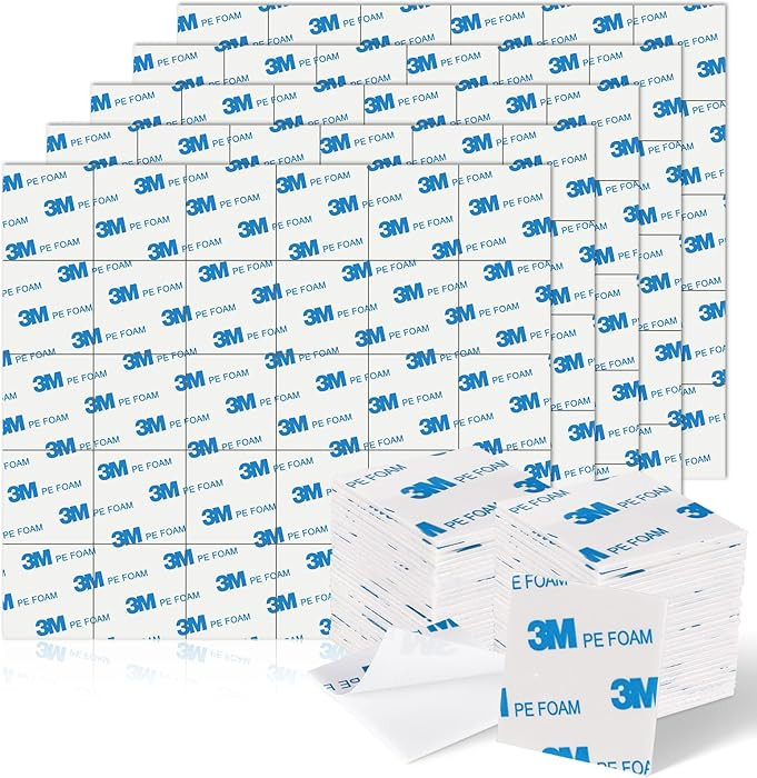 UPINS 150Pack Double Sided Foam Tape Strong Sticky Double Sided Foam Pads for Crafts Self-Adhesiv... | Amazon (US)