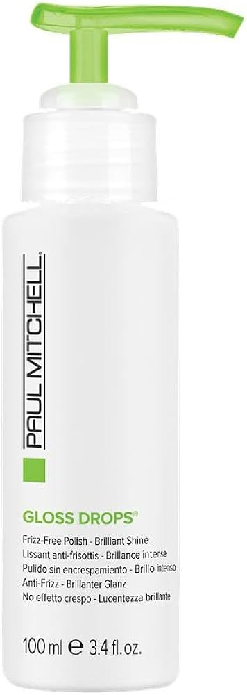 Paul Mitchell Gloss Drops Shine Serum, Frizz-Free Polish, Brilliant Shine, For Frizzy Hair, 3.4 f... | Amazon (US)