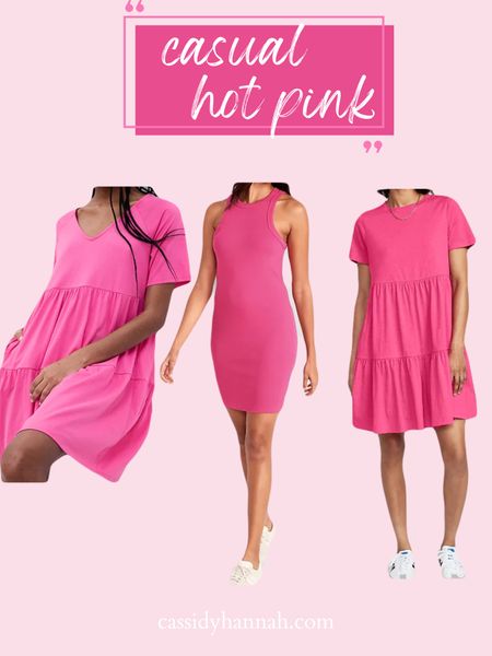 Pink summer dresses for a casual day looks all at great price points 💗💗 affordable summer style 

#LTKunder100 #LTKunder50 #LTKSeasonal