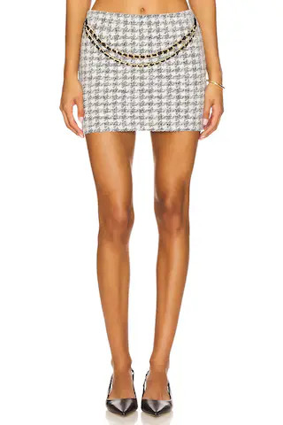 MAJORELLE Moira Mini Skirt in Grey. - size M | Revolve Clothing (Global)