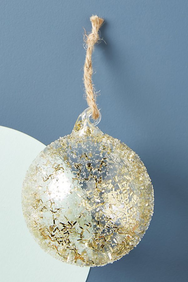 Gold-Dusted Ornament | Anthropologie (US)