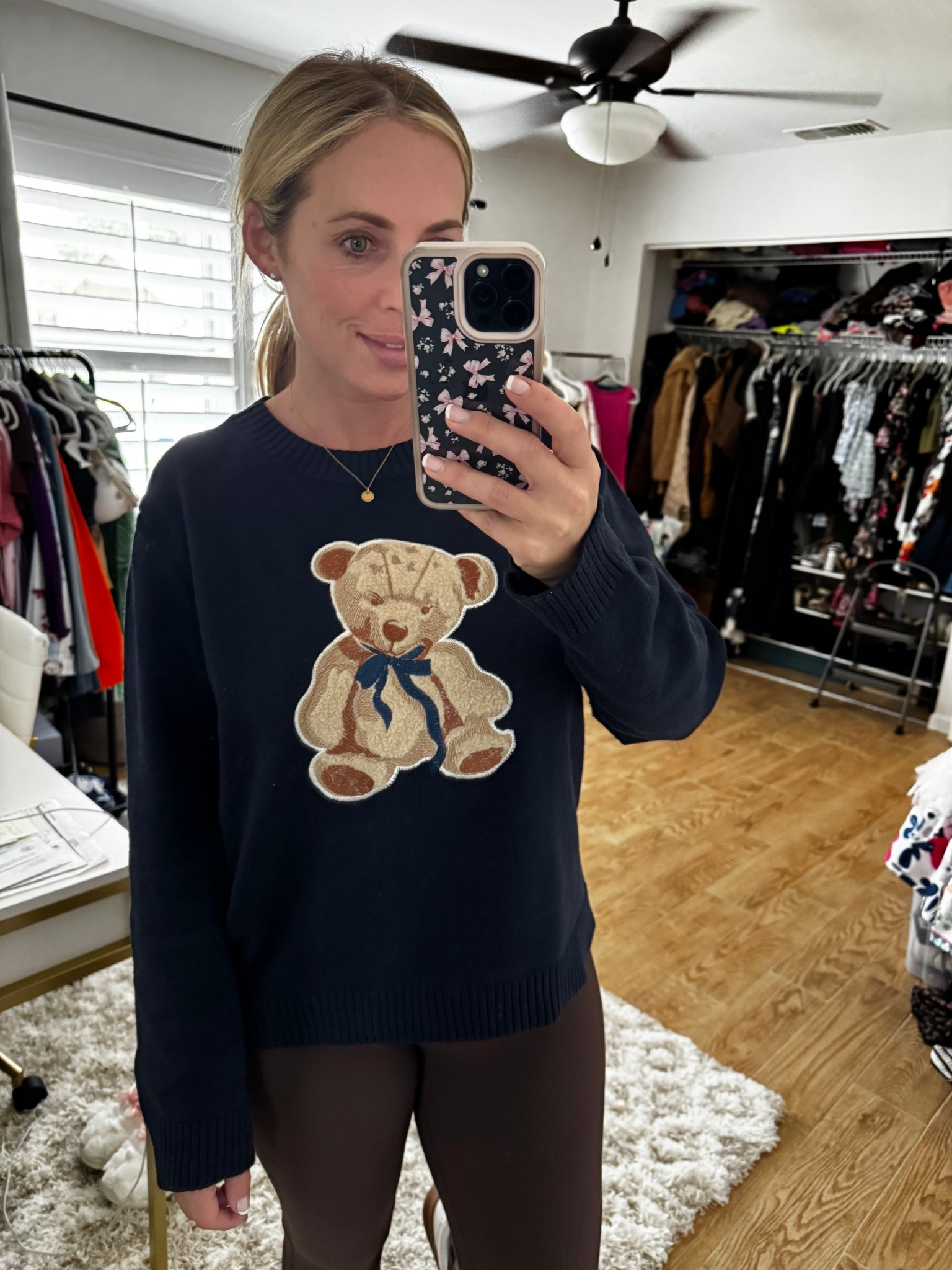 Teddy bear sweater 

#LTKootd #LTKMidsize