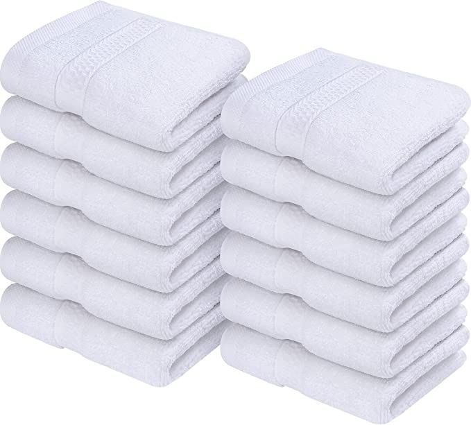 Utopia Towels Premium Washcloth Set (30 x 30 CM) 100% Cotton Face Cloths, Highly Absorbent and So... | Amazon (UK)