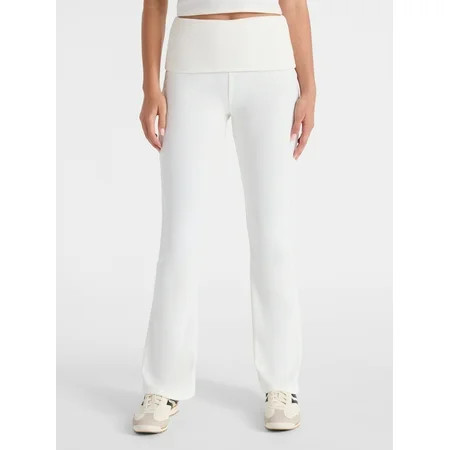 No Boundaries Foldover Cozy Flare Pants 31.5 Inseam Women s | Walmart (US)