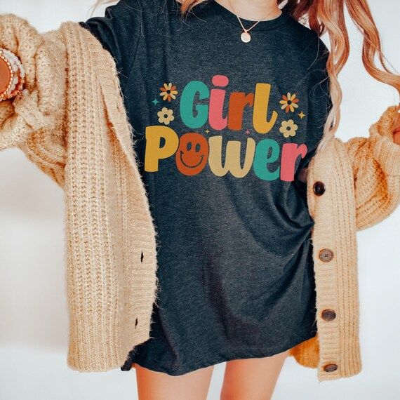 Girl power shirt, girl power t-shirt, girls rule shirt, gift for friend, trendy shirt | Etsy (US)