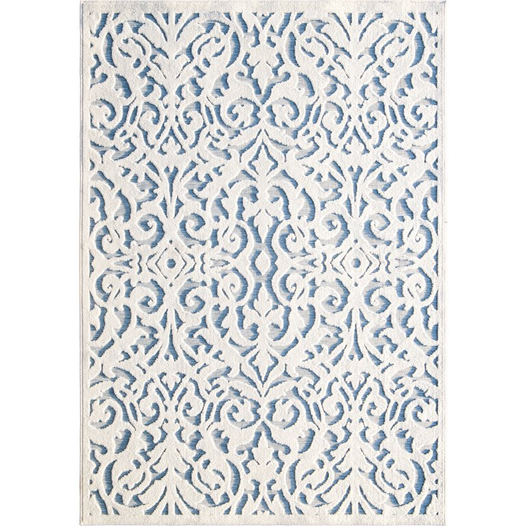 My Texas House Ladybird, Modern Farmhouse, Damask, Woven Area Rug, 7'9" x 10'10" | Walmart (US)
